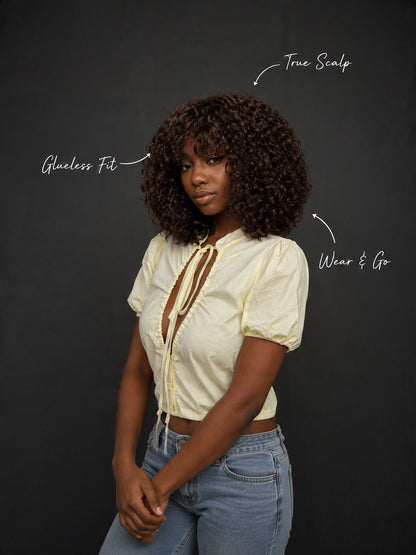 [Layered Curly Cut] Layered Curly Cut Glueless Synthetic Hair