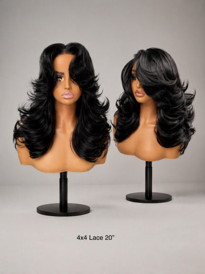 [Detroit Layers] Extra Full 250% Density Glueless Synthetic Wig