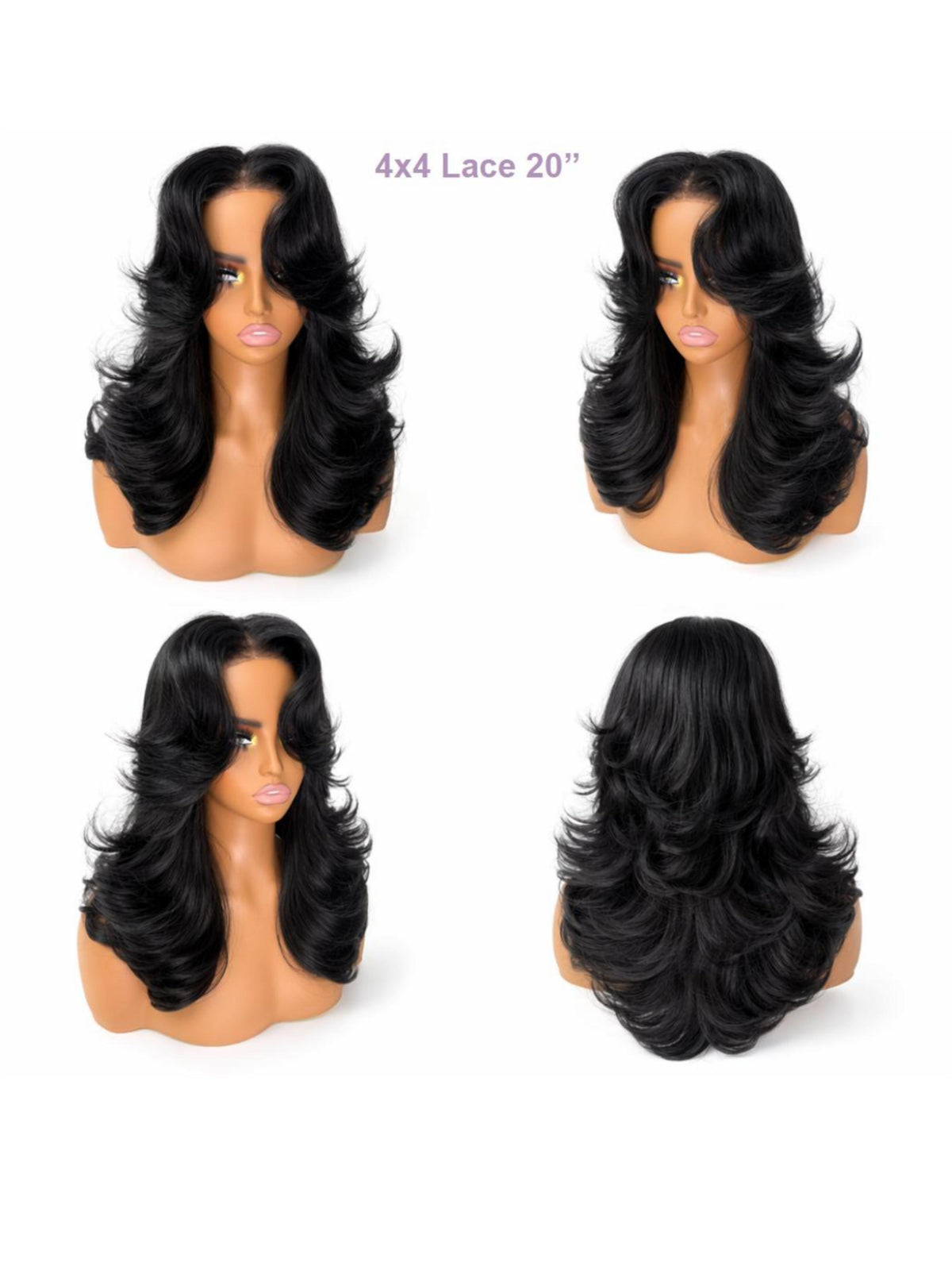 [Detroit Layers] Extra Full 250% Density Glueless Synthetic Wig