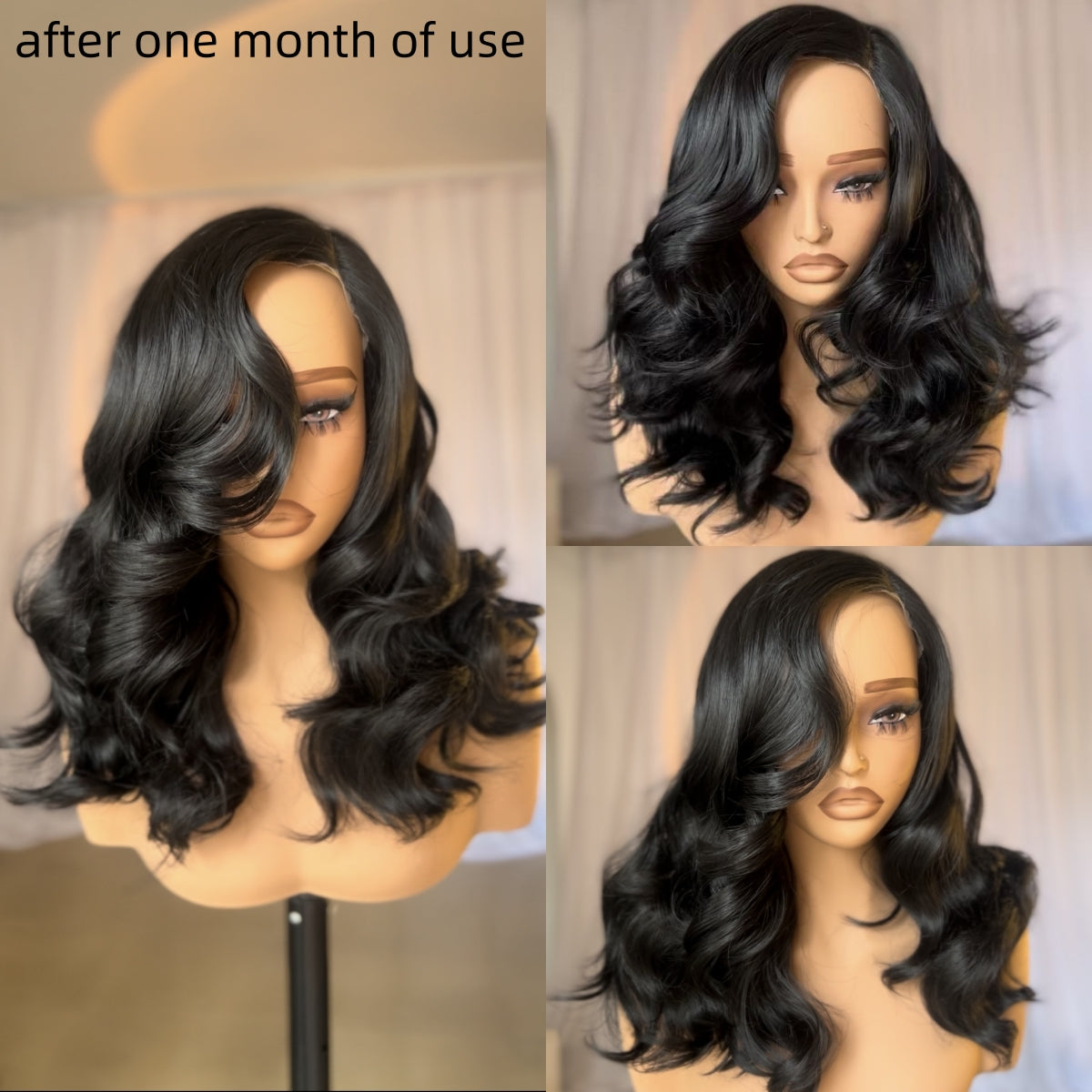 [Classic Boujee] Affordable Side Part Glueless Synthetic Hair