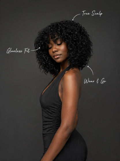 [Layered Curly Cut] Layered Curly Cut Glueless Synthetic Hair