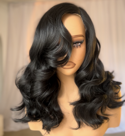 [Classic Boujee] Affordable Side Part Glueless Synthetic Hair