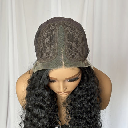 [Deep Curl] Luxury 13x4x1 T-Frontal Lace Synthetic Wig