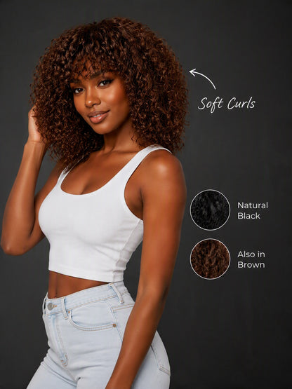 [Layered Curly Cut] Layered Curly Cut Glueless Synthetic Hair