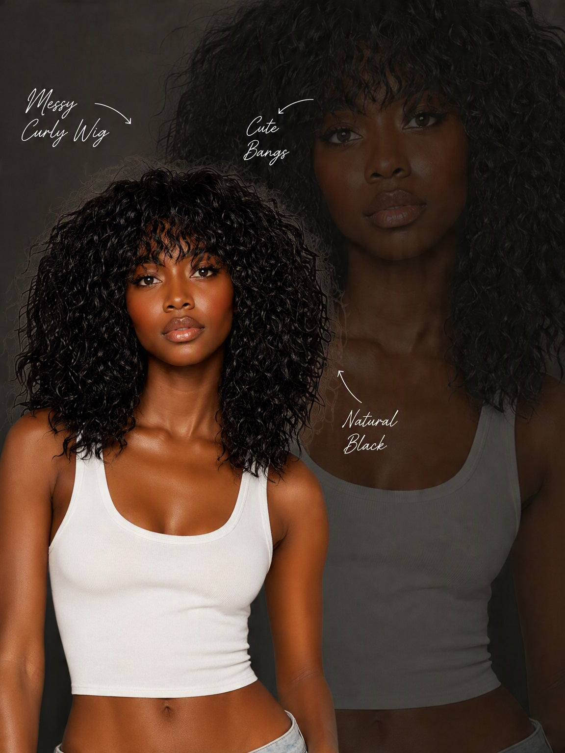 [Layered Curly Cut] Layered Curly Cut Glueless Synthetic Hair
