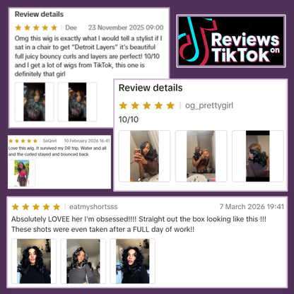 [V-Part] Detroit Layers Glueless Synthetic Wig