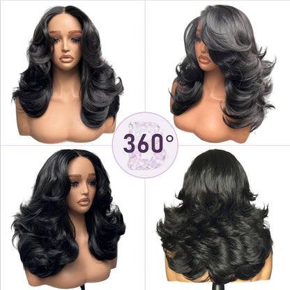 [Detroit Layers] Extra Full 250% Density Glueless Synthetic Wig