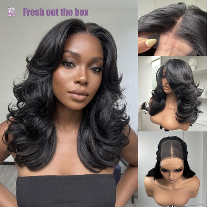 [Detroit Layers] Extra Full 250% Density Glueless Synthetic Wig