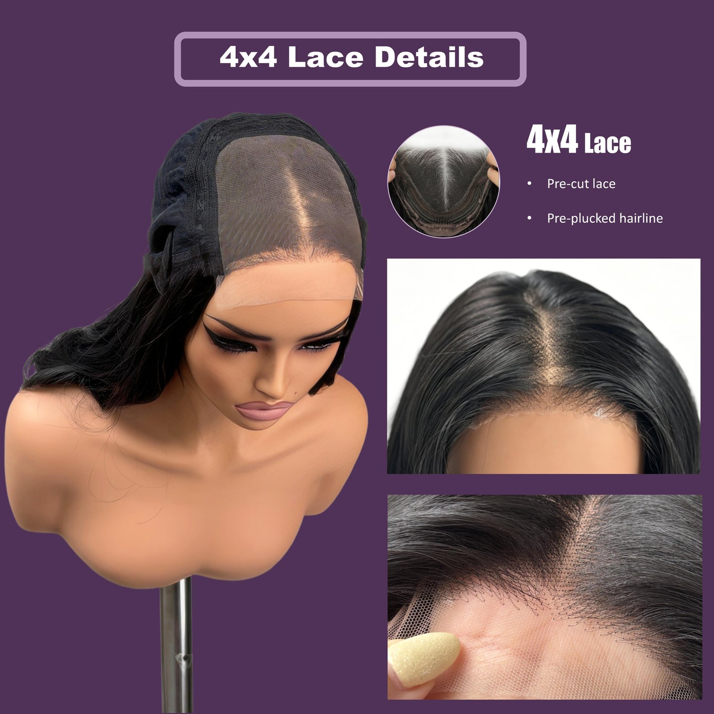[Detroit Layers] Extra Full 250% Density Glueless Synthetic Wig