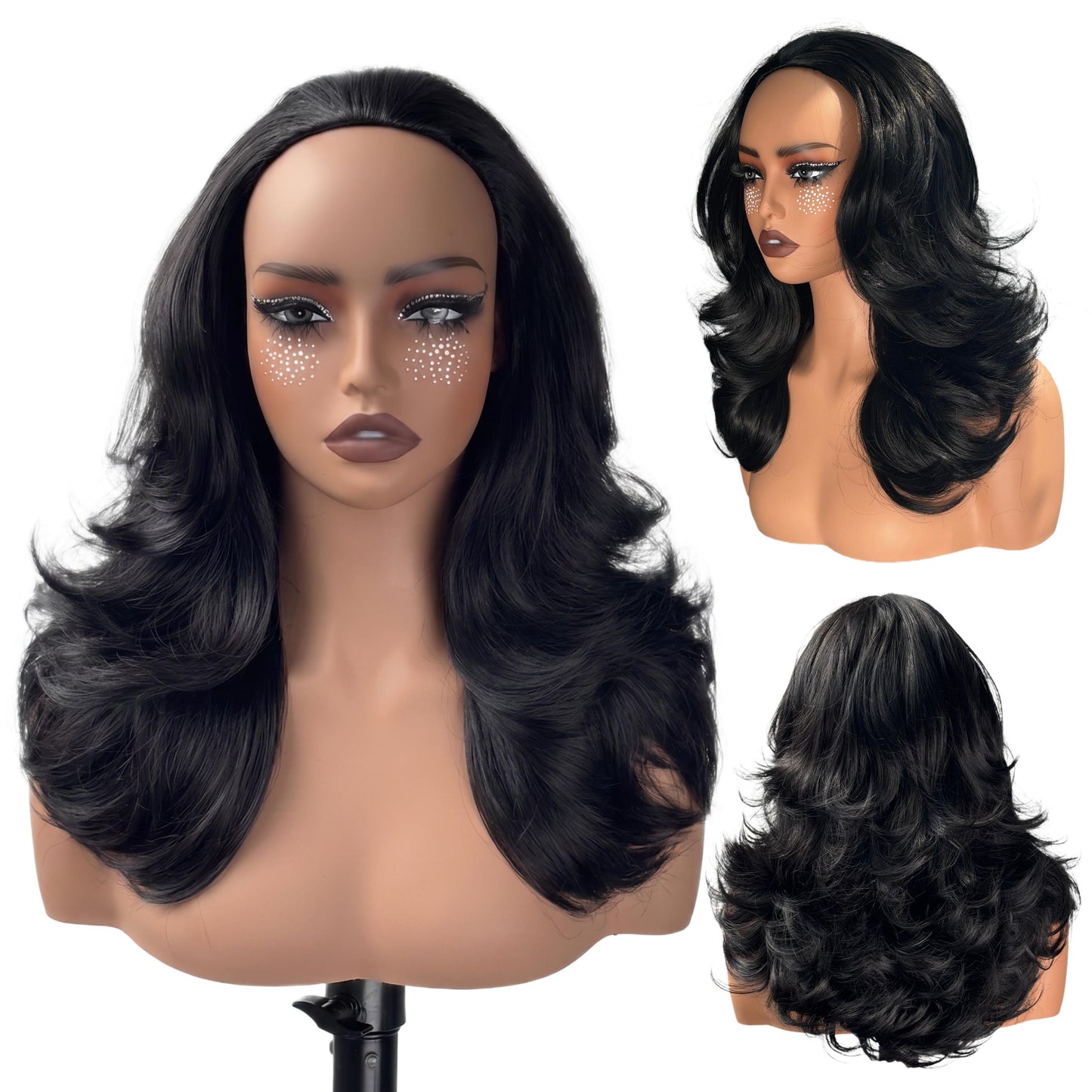 [Half Wig] Detroit Layers Glueless Synthetic Wig