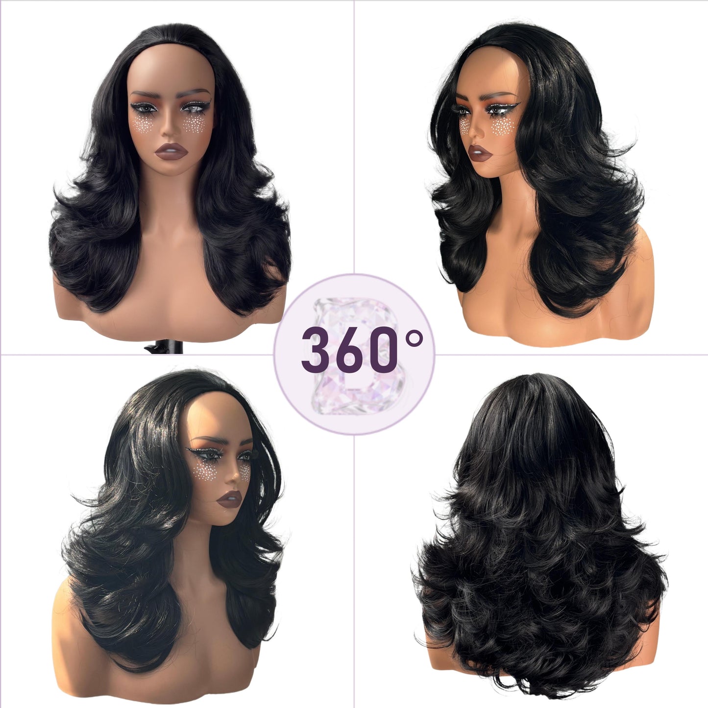 [Half Wig] Detroit Layers Glueless Synthetic Wig