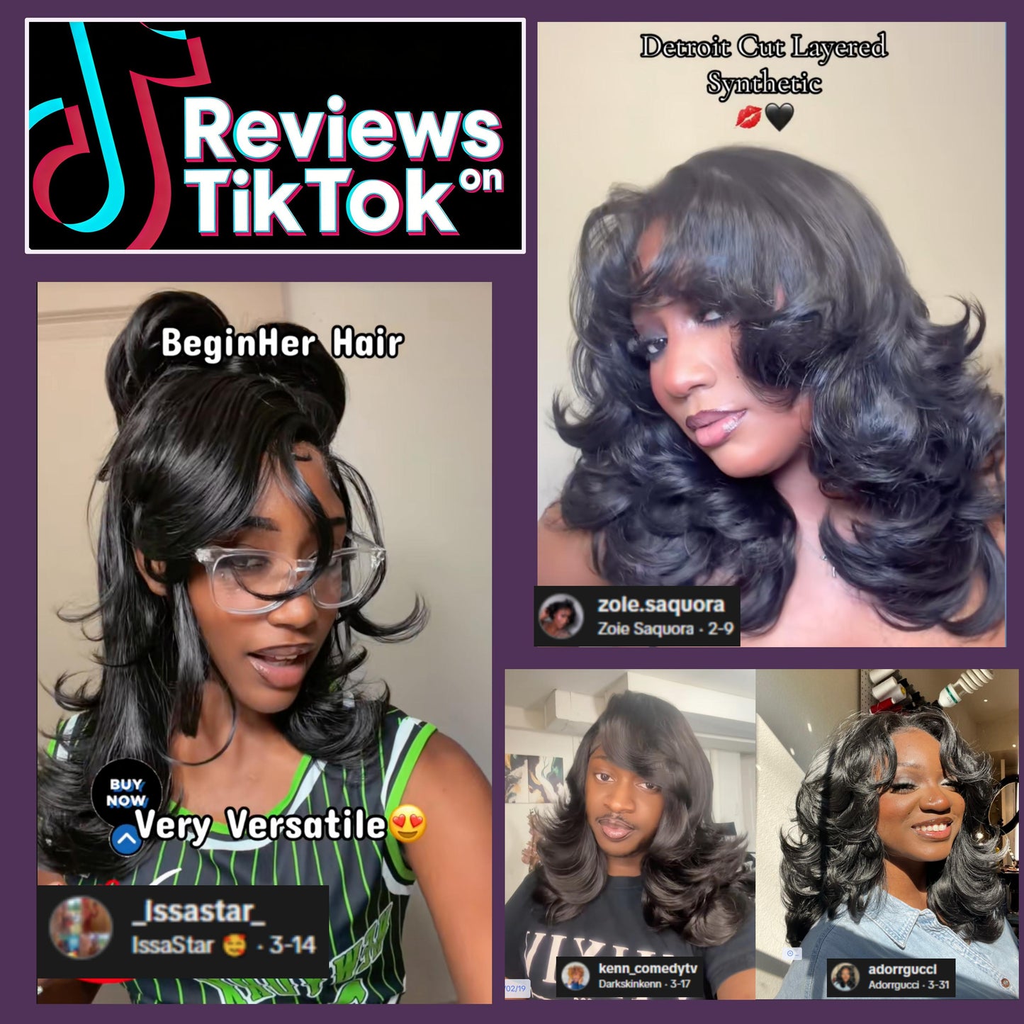 [Half Wig] Detroit Layers Glueless Synthetic Wig