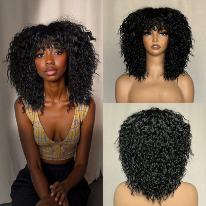 [Big Hair Curly] Layered Curly Cut Glueless Synthetic Hair