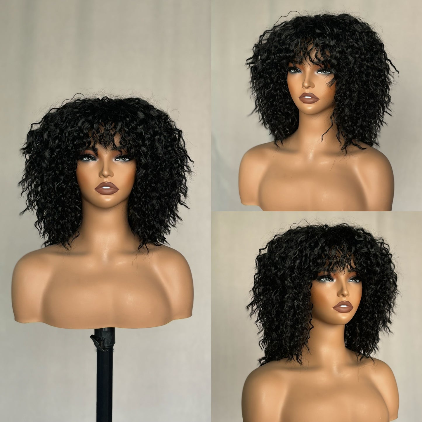[Big Hair Curly] Layered Curly Cut Glueless Synthetic Hair