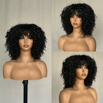 [Big Hair Curly] Layered Curly Cut Glueless Synthetic Hair