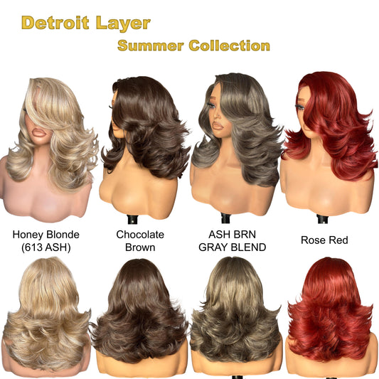 [Choppy Layers] Butterfly Cut T-Lace Synthetic Glueless Wigs