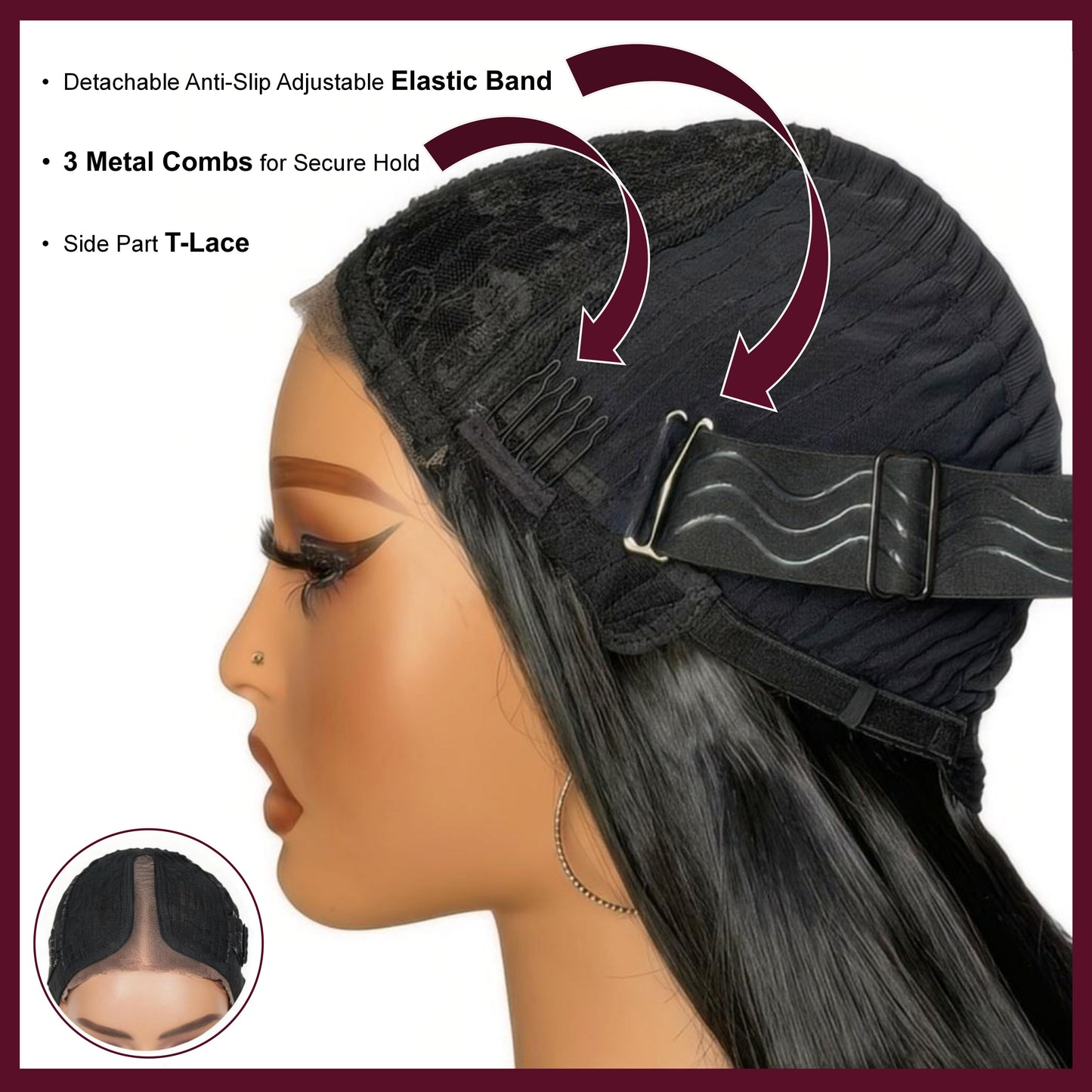[Salon Blowout Layers] Throw On & Go Side Part Glueless Synthetic Hair