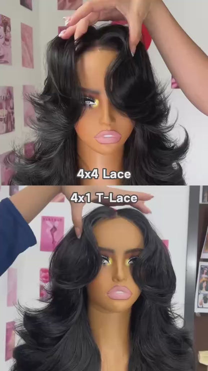 [Detroit Layers] Extra Full 250% Density Glueless Synthetic Wig